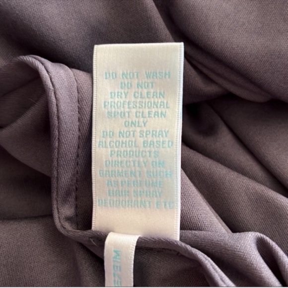 NEW Camille La Vie Long Sleeve Beaded V-Neck Godet Dress Gunmetal Gray SZ 10 - Picture 12 of 13